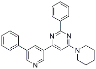 2-PHENYL-4-(5-PHENYL-PYRIDIN-3-YL)-6-PIPERIDIN-1-YL-PYRIMIDINE 结构式