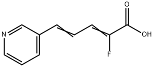 2-FLUORO-5-(3-PYRIDYL)PENTA(2-Z,4-E)DIENOIC ACID 结构式