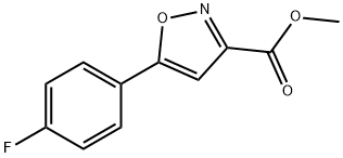 5-(4-氟苯基)异噁唑-3-羧酸甲酯 结构式