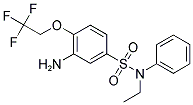 3-AMINO-N-ETHYL-N-PHENYL-4-(2,2,2-TRIFLUORO-ETHOXY)-BENZENESULFONAMIDE 结构式