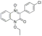 3-(4-CHLOROPHENYL)-1-ETHOXYQUINOXALIN-2(1H)-ONE 4-OXIDE 结构式