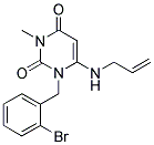 6-(ALLYLAMINO)-1-(2-BROMOBENZYL)-3-METHYLPYRIMIDINE-2,4(1H,3H)-DIONE 结构式