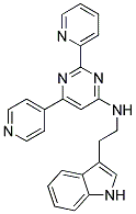 N-[2-(1H-INDOL-3-YL)ETHYL]-2-PYRIDIN-2-YL-6-PYRIDIN-4-YLPYRIMIDIN-4-AMINE 结构式