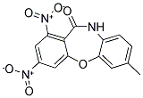 7-METHYL-1,3-DINITRODIBENZO[B,F][1,4]OXAZEPIN-11(10H)-ONE 结构式