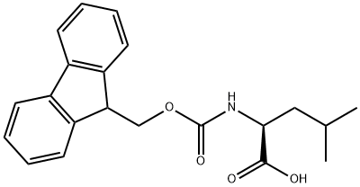 FMOC-L-LEU-OH H2O 结构式