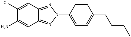 [2-(4-丁基苯基)-6-氯-苯并三唑-5-基]胺 结构式