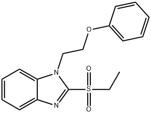 2-(Ethylsulfonyl)-1-(2-phenoxyethyl)-1H-benzimidazole 结构式
