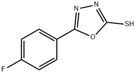 5-(4-FLUORO-PHENYL)-[1,3,4]OXADIAZOLE-2-THIOL 结构式
