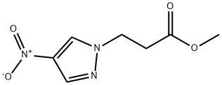 3-(4-硝基-1H-吡唑-1-基)丙酸甲酯 结构式