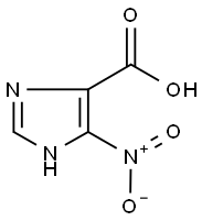 5-NITRO-1H-IMIDAZOLE-4-CARBOXYLIC ACID 结构式