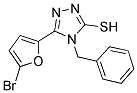 4-BENZYL-5-(5-BROMO-FURAN-2-YL)-4H-[1,2,4]TRIAZOLE-3-THIOL 结构式