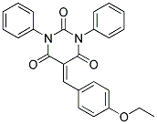 5-((4-ETHOXYPHENYL)METHYLENE)-1,3-DIPHENYL-1,3-DIAZAPERHYDROINE-2,4,6-TRIONE 结构式