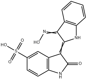INDIRUBIN-3'-MONOXIME-5-SULPHONIC ACID 结构式