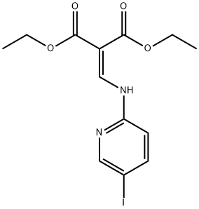 DIETHYL 2-([(5-IODO-2-PYRIDINYL)AMINO]METHYLENE)MALONATE 结构式