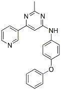2-Methyl-N-(4-phenoxyphenyl)-6-pyridin-3-ylpyrimidin-4-amine 结构式