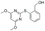 2-[(4,6-DIMETHOXYPYRIMIDIN-2-YL)THIO]PHENYLMETHANOL 结构式