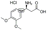 (S)-3-AMINO-3-(3,4-DIMETHOXY-PHENYL)-PROPANOIC ACID HYDROCHLORIDE 结构式