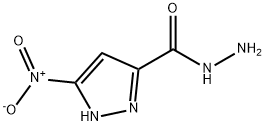 3-硝基-1H-吡唑-5-碳酰肼 结构式