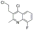 4-CHLORO-3-(2-CHLOROETHYL)-8-FLUORO-2-METHYLQUINOLINE 结构式