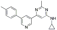 N-CYCLOPROPYL-2-METHYL-6-[5-(4-METHYLPHENYL)PYRIDIN-3-YL]PYRIMIDIN-4-AMINE 结构式