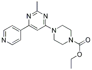 ETHYL 4-(2-METHYL-6-PYRIDIN-4-YLPYRIMIDIN-4-YL)PIPERAZINE-1-CARBOXYLATE 结构式