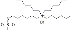 6-(TRIHEXYLAMMONIUM)HEXYL METHANETHIOSULFONATE BROMIDE 结构式