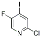 2-氯-5-氟-4-碘吡啶 结构式