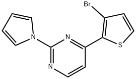 4-(3-BROMO-2-THIENYL)-2-(1H-PYRROL-1-YL)PYRIMIDINE 结构式