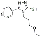 4-(3-ETHOXY-PROPYL)-5-PYRIDIN-4-YL-4H-[1,2,4]TRIAZOLE-3-THIOL 结构式