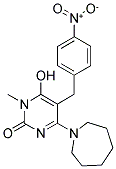 4-AZEPAN-1-YL-6-HYDROXY-1-METHYL-5-(4-NITROBENZYL)PYRIMIDIN-2(1H)-ONE 结构式