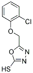 5-(2-CHLORO-PHENOXYMETHYL)-[1,3,4]OXADIAZOLE-2-THIOL 结构式