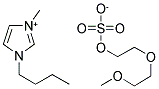 1-BUTYL-3-METHYLIMIDAZOLIUM (DIETHYLENE GLYCOL MONOMETHYL ETHER) SULFATE 结构式