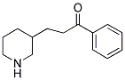 1-PHENYL-3-PIPERIDIN-3-YLPROPAN-1-ONE 结构式