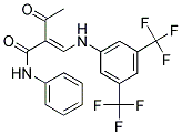 2-ACETYL-3-((3,5-BIS(TRIFLUOROMETHYL)PHENYL)AMINO)-N-PHENYLPROP-2-ENAMIDE 结构式