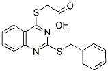 ([2-(BENZYLTHIO)QUINAZOLIN-4-YL]THIO)ACETIC ACID 结构式