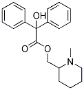 N-METHYLPIPERIDINYL-2-METHYLBENZILATE 结构式