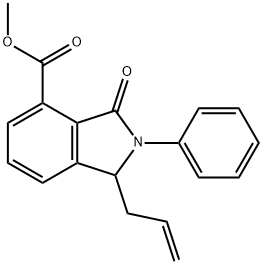 METHYL 1-ALLYL-3-OXO-2-PHENYLISOINDOLINE-4-CARBOXYLATE 结构式