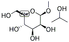 METHYL B-D-MANNOPYRANOSIDE, ISOPROPYLATE 结构式