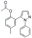 5-(2-HYDROXY-5-METHYLPHENYL)-1-PHENYLPYRAZOLE ACETATE 结构式