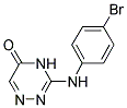 3-(4-BROMO-PHENYLAMINO)-4H-[1,2,4]TRIAZIN-5-ONE 结构式