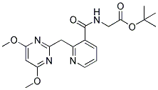 [[[2-[(4,6-DIMETHOXYPYRIMIDIN-2-YL)METHYL]PYRIDIN-3-YL]CARBONYL]AMINO]ACETIC ACID, TERT-BUTYL ESTER 结构式