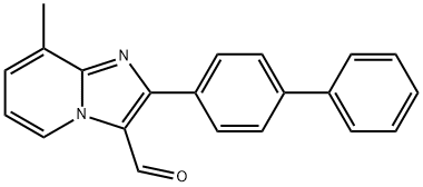 2-BIPHENYL-4-YL-8-METHYL-IMIDAZO[1,2-A]PYRIDINE-3-CARBALDEHYDE 结构式