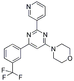 4-(2-PYRIDIN-3-YL-6-[3-(TRIFLUOROMETHYL)PHENYL]PYRIMIDIN-4-YL)MORPHOLINE 结构式