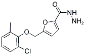 5-(2-CHLORO-6-METHYL-PHENOXYMETHYL)-FURAN-2-CARBOXYLIC ACID HYDRAZIDE 结构式