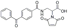 3-(BENZOPHENONE-4-CARBOXAMIDO)-2-MALEIMIDOPROPANOIC ACID 结构式