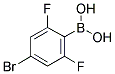 4-溴-2,6-二氟苯硼酸 结构式