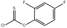 2,4-二氟苯基硫代氯甲酸酯 结构式