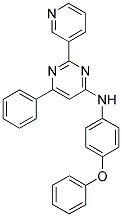 (4-PHENOXY-PHENYL)-(6-PHENYL-2-PYRIDIN-3-YL-PYRIMIDIN-4-YL)-AMINE 结构式
