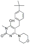 5-(4-TERT-BUTYL-BENZYL)-6-HYDROXY-1-METHYL-4-MORPHOLIN-4-YL-1H-PYRIMIDIN-2-ONE 结构式
