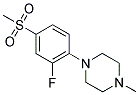 1-[2-FLUORO-4-(METHYLSULFONYL)PHENYL]-4-METHYLPIPERAZINE 结构式